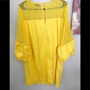 Draper James Yellow Long Sleeve Dress